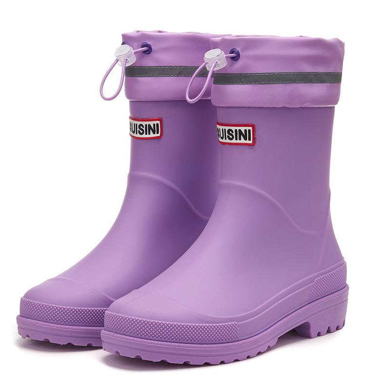 Оптовая продажа 2024 года, удобные резиновые сапоги для девочек, водонепроницаемые короткие резиновые сапоги для работы зимой, летом и осенью