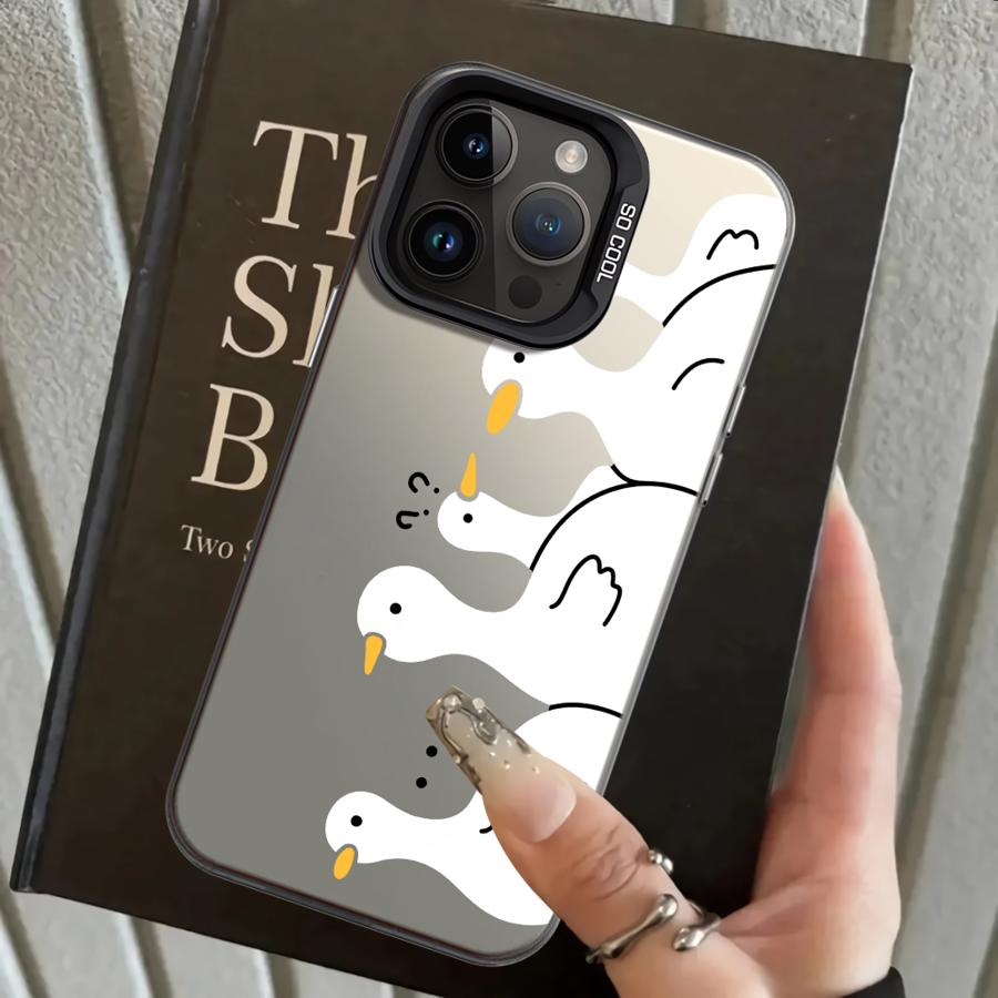 Чехол для iPhone 17 Pro Max XS 15 Plus 13 Pro 16 12 Air 14 11 XR Задняя крышка телефона Милая утка