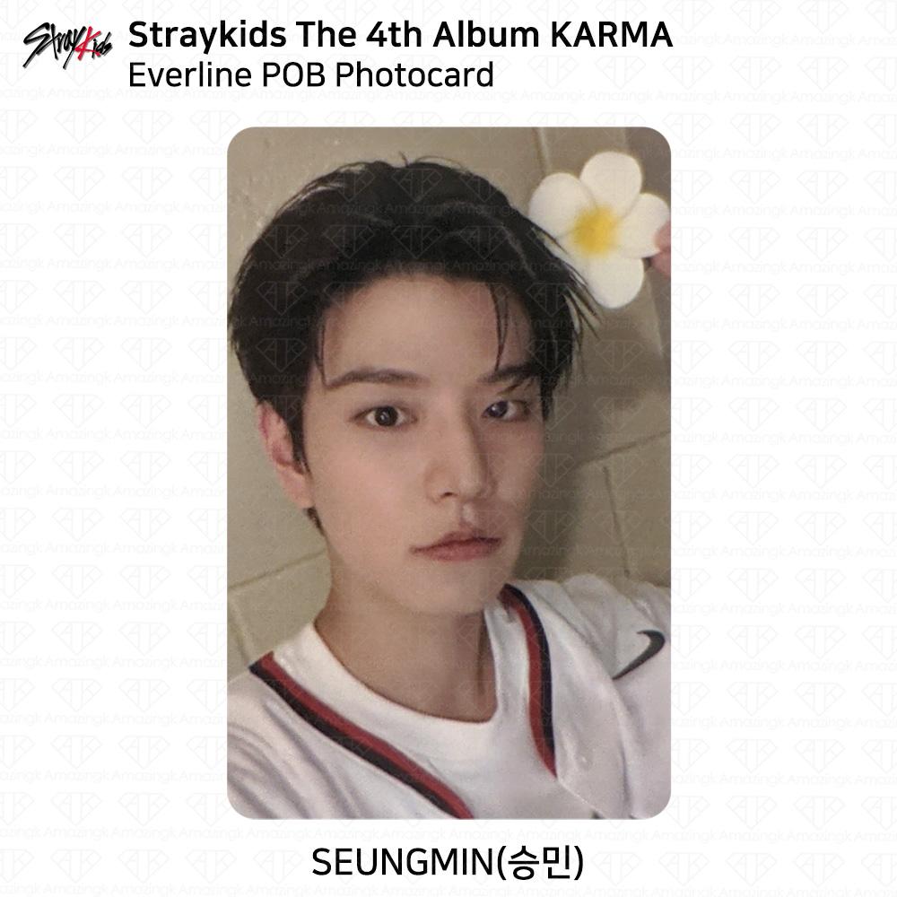 Stray Kids 4-й альбом Karma Everline POB Фотокарточка KPOP K-POP SKZ