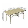 Folding Camping Table Metal Frame Portable