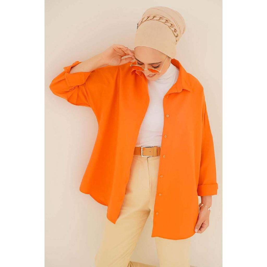 Oversize Basic Shirt Green