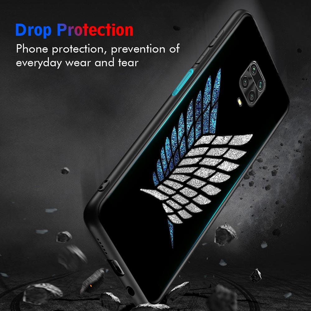 Чехол для Xiaomi Redmi Note 11 9 8 10 Pro 7 9T 8T 9S 10Lite чехол для REDMI 9 8 9C 9A 8A 7A силиконовый чехол Attack On Titan Icon