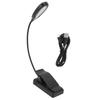 Clamp Desk Lamp 360 Degrees Rotation 3 Color Temperature 5LEDs Clip Work Light for Reading Study College Dorm Office