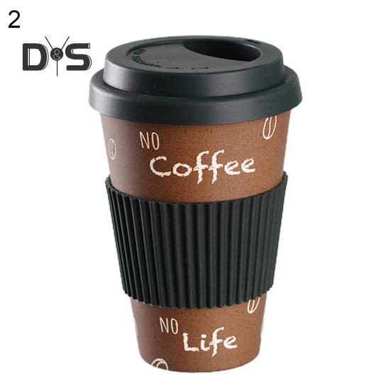 470 мл кофейная кружка, дизайнерская изоляция, бамбуковое волокно, разлагаемая чашка для воды для путешествий