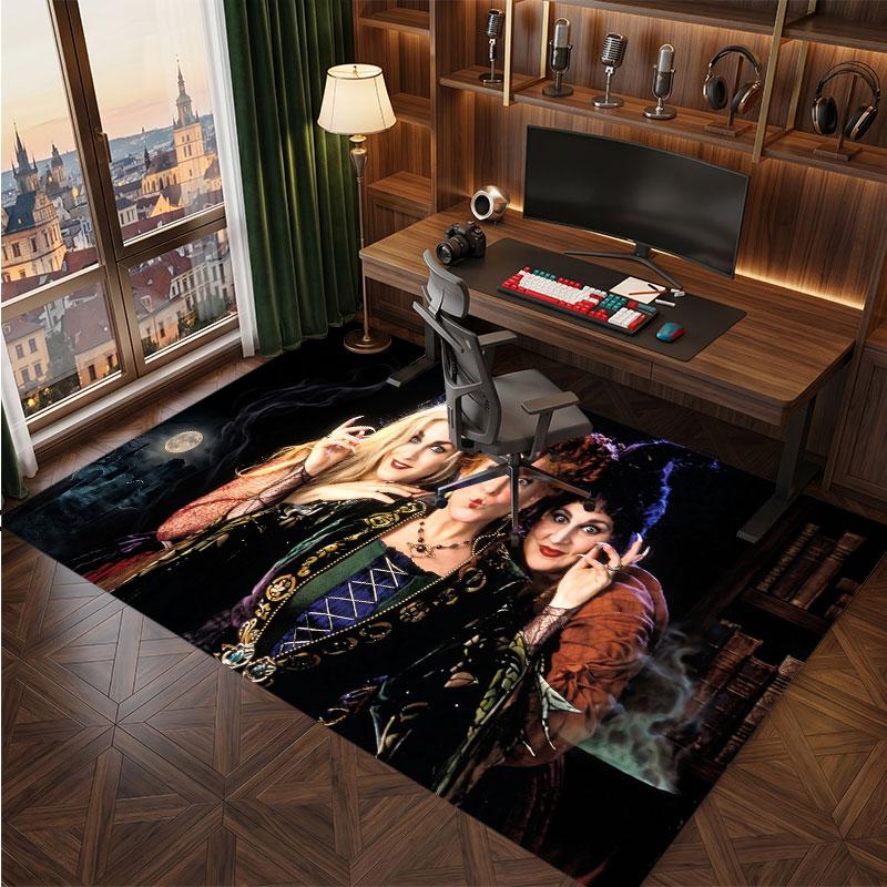 Hocus Pocus Sanderson Sisters Rug Soft Thick Non Slip Floor Carpet for Bedroom Living Room Home Decor