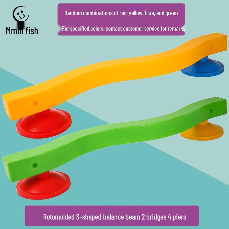 S-Shaped Balance Beam for Children's Sensory Integration & Fitness