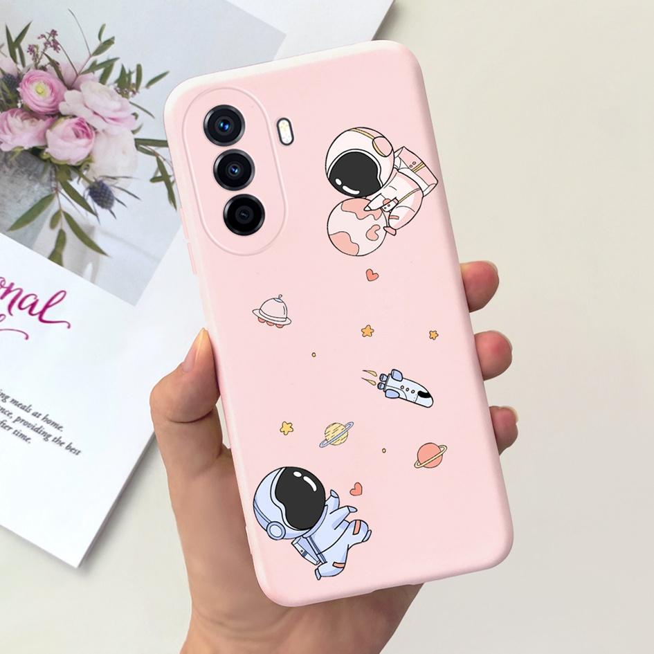 Чехол для Huawei Nova Y70 Plus Чехол для телефона Nova Y70 4G Милый Мультяшный Астронавт Мягкий Силикон Funda Для Huawei Nova Y70Plus Capinha