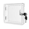 Large Thermostat Lock Box Cover with Key Transparent Design Easy To Install Universal Clear Thermostat Cover AC Lock Box Cover