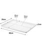 Yamazaki Tower W40 x D30 x 4294 Tray, White, Approx. H2cm, Square, Placemat, Simple,