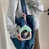 Мини Кошелек для Монет в Форме Булочки, Сумка для Хранения Кабелей Наушников, Милая Плюшевая Портативная Креативная Сумка для Монет в Форме Палатки, Сумка для Хранения