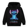 Детский худи с мультяшным принтом Стич B618