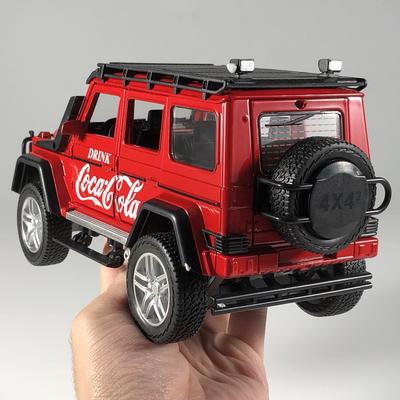 1:24 Бенц G550 Кока-Кола Внедорожник Внедорожный SUV Сплав Металл Литье под Давлением Модель Автомобиля Домашний Модный и Настольный Дисплей Украшение Подарок на День Рождения Для Мальчика