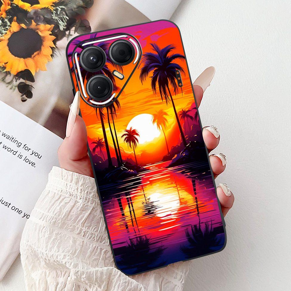 For Tecno Pova 7 5G Cover Case LJ7 Luxury Butterfly Love Fashion Flowers Cool Lion Painted Phone Case For Techno Pova7 5G Bumper