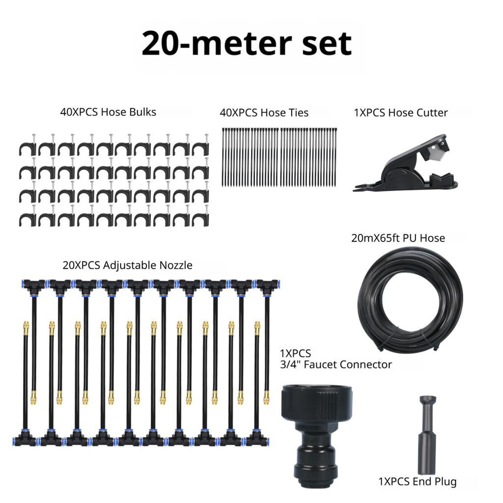 360° Garden Automatic Irrigation System, Upgraded Garden Watering System For Outdoor Plants, Drip Irrigation System Kit With Copper Sprayer For Lawns