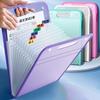 Expanding File Folder 13 Pockets Accordion File Organizer with Handle Plastic Clear