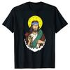 Funny Jesus Climb T Shirts Summer Rock Climbing Mountain Outdoor Adventure Sports Cotton Short Sleeve Birthday Gifts Tshirt Men