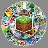 50-piece Minecraft Doodle-style Cartoon Game Gacha Skateboard Luggage Waterproof Stickers