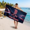 Boston Red Sox Customized Name Text Beach Towel, Soft Absorbent Towel Beach Pool Travel Personal Gift