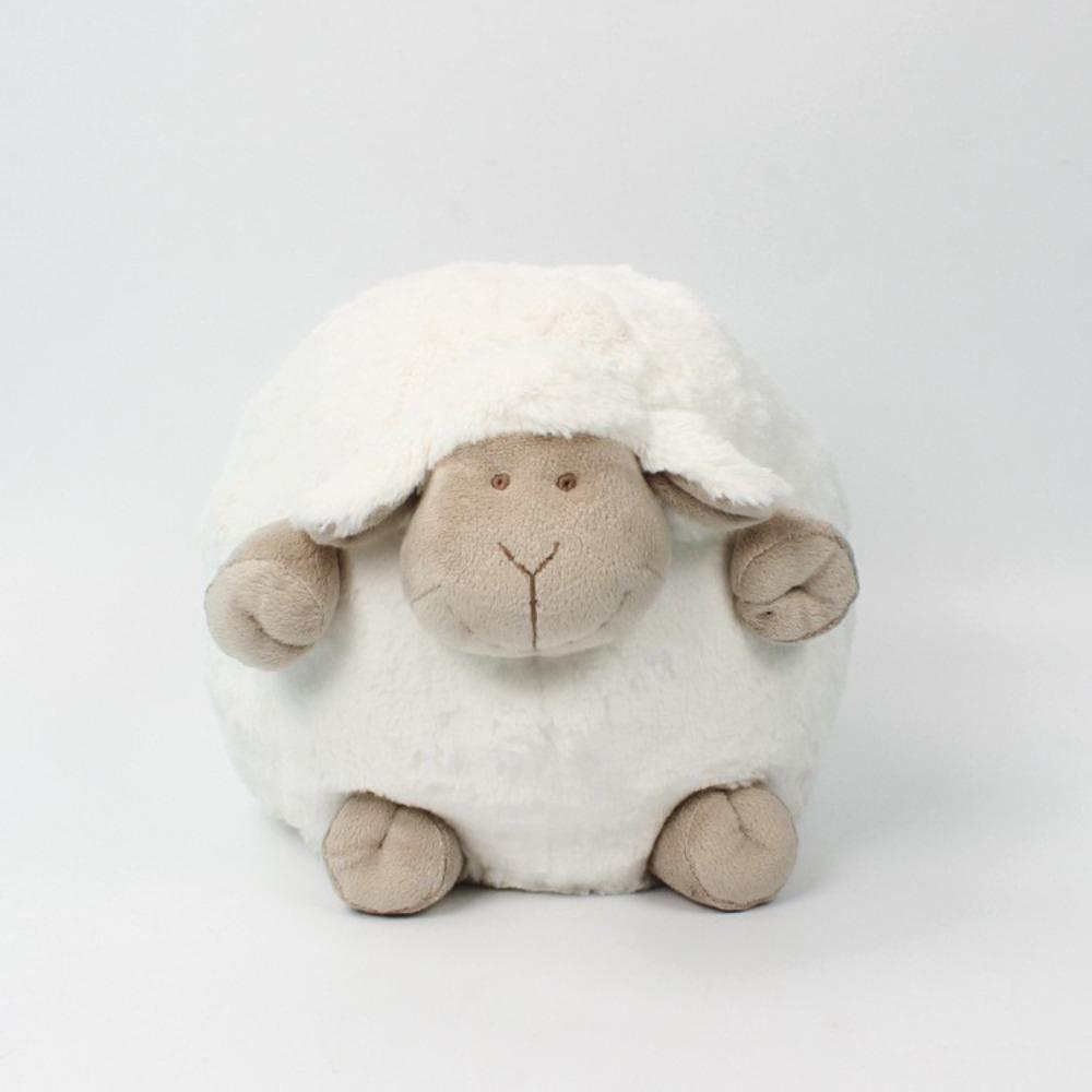 Cozy Stuffed Lamb Doll Huggable Plush Pillow Toy Gift Sheep Ball Doll  Kids