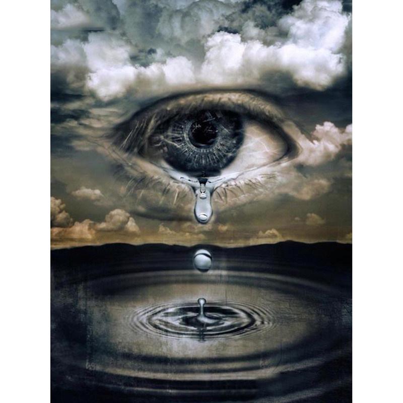 Глаз бабочка DIY 5D алмазная живопись полный круглый смолы мультфильм Алмазная вышивка крестиком стразы мозаика домашний декор