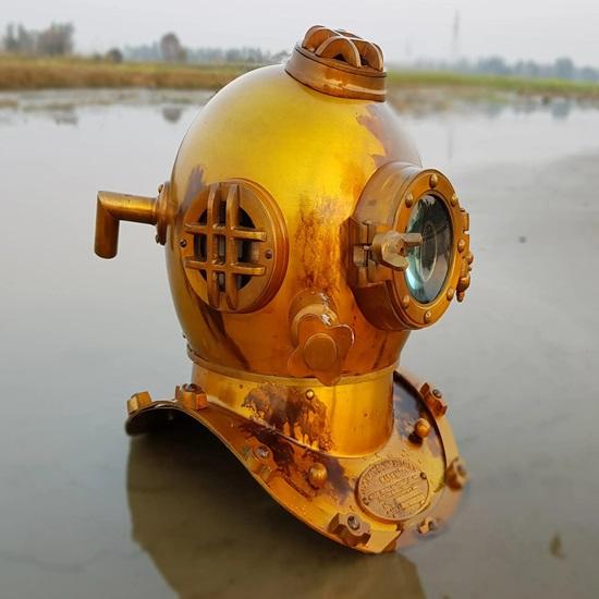 45,72 см Шлем для подводного плавания Mark V Шлем для дайвинга с глубоким погружением Шлем для морских погружений