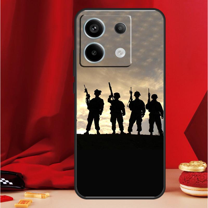 Камуфляжный Военный Армейский Чехол Для Xiaomi Redmi 13C 12 9C 10C 12C Redmi Note 13 9 10 11 12 Pro 9S 10S 11S 12S