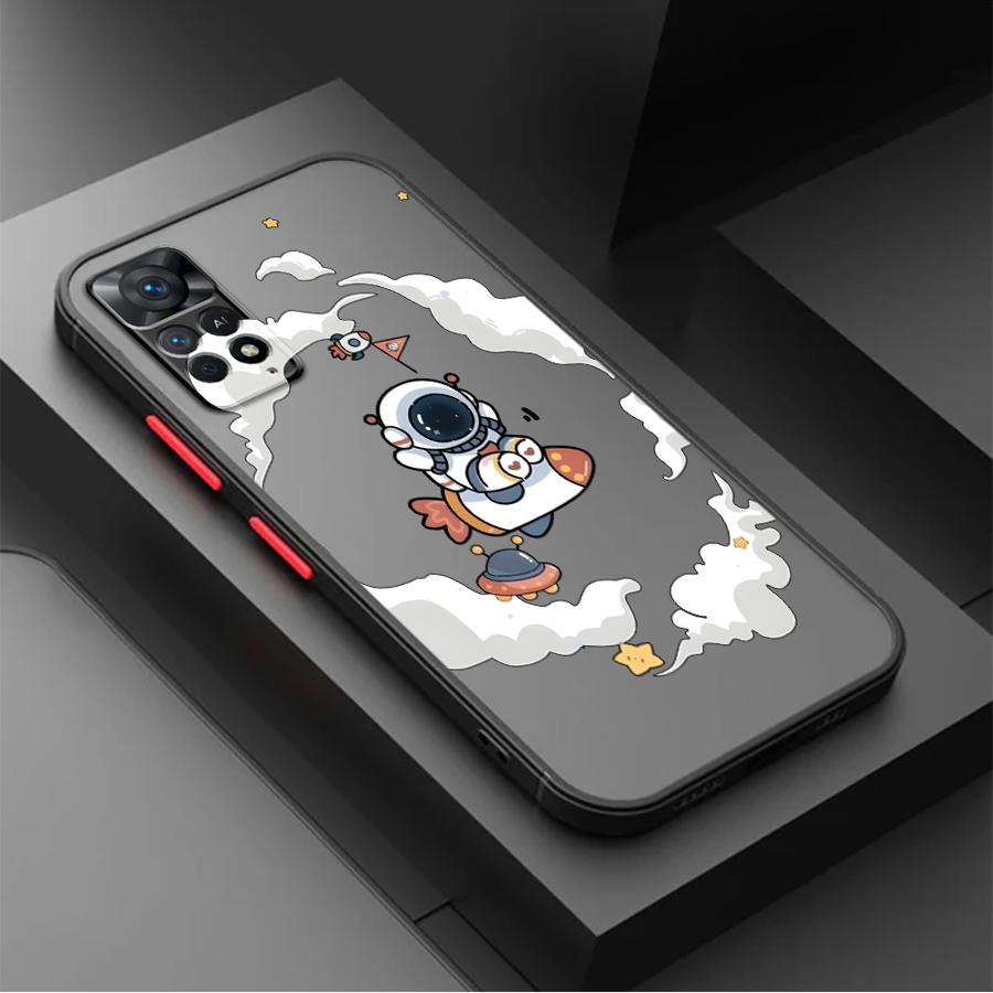Милый мультяшный астронавт Чехол Задняя крышка телефона для Xiaomi Redmi Note 14 10 9S A4 11 12 14C 13 Pro Plus 13C