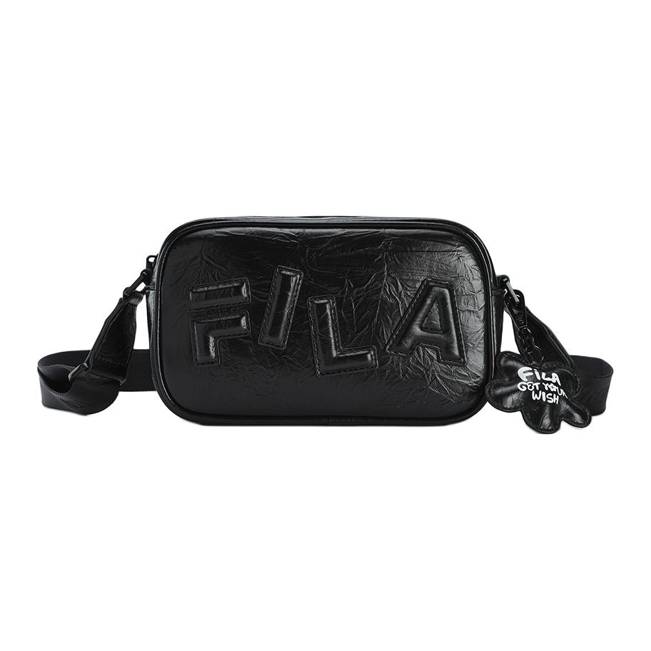 New FILA ORIGINALE PU Crossbody Bags Women's Jet Black F13W519173FBK