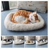 Breathing Sleeping Cat Toy with White Mat Battery Operated Simulated Artificial Fur Cat Ornament Photo Prop Kids Pet Lovers Birthday Gift