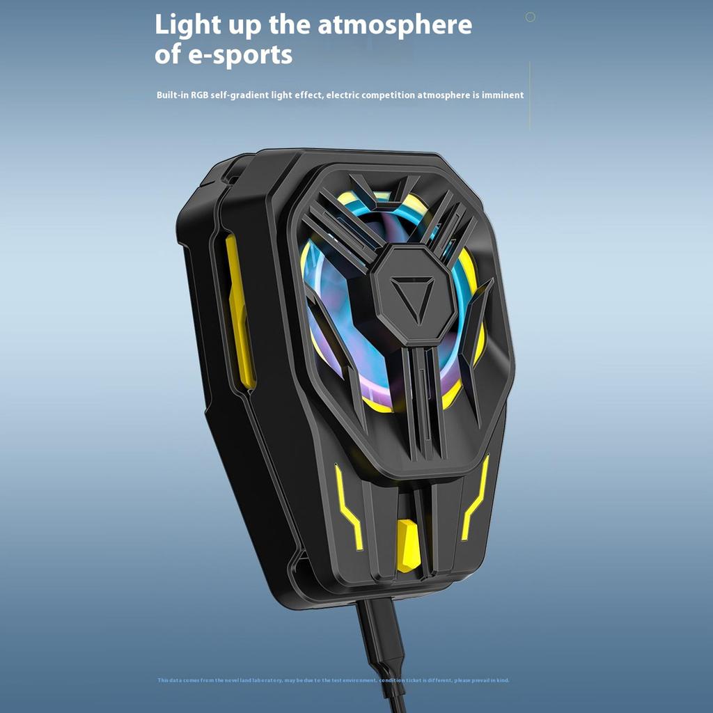 JS120 Охладитель для телефона Полупроводниковое охлаждающее устройство Вентилятор Зажимной радиатор с RGB-подсветкой