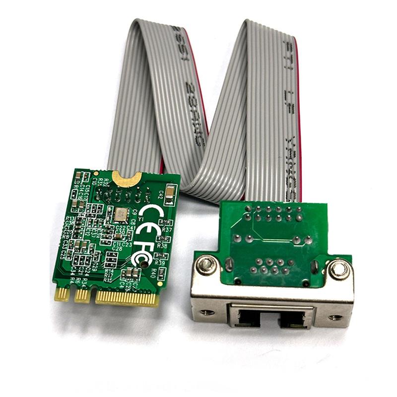 Сетевая карта M.2 A+E KEY 2.5G Ethernet LAN RTL8125B Промышленная сетевая карта управления Сетевая карта M.2 Gigabit Ethernet JAS