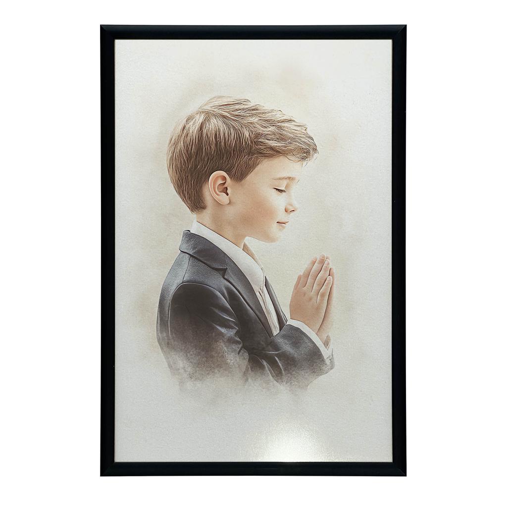 Pamiątka Pierwszej Komunii Świętej - Chłopiec Pamiątka Pierwszej Komunii Świętej - Chłopiec, 30X40 Cm, Bez Ramy, Płótno Premium Na Blejtramie