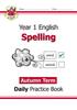 Книга KS1 Spelling Year 1 Daily Practice Book: Autumn Term