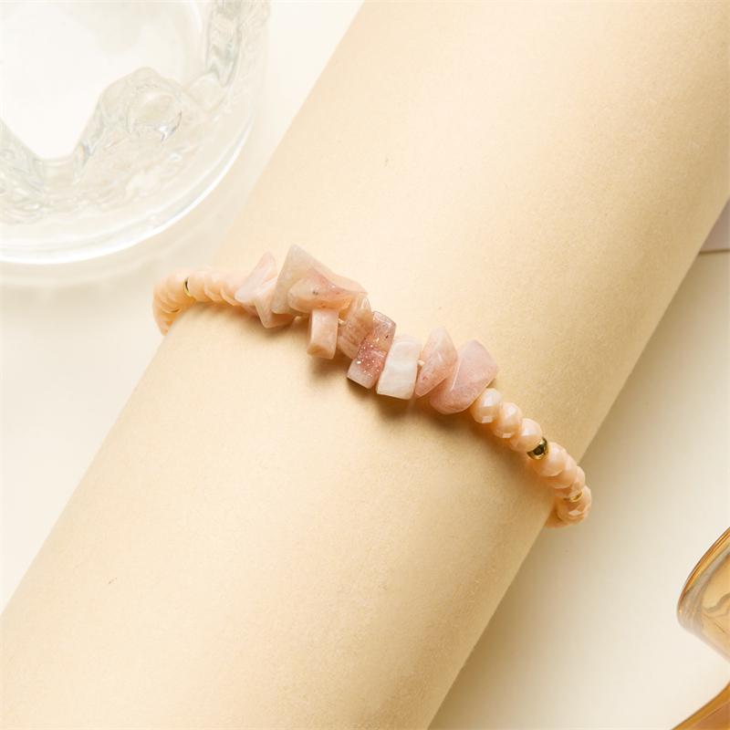 Colorful Natural Stone Irregular Bracelets For Women Handmade Rice Beads Woven Rope Bracelet For Women Friendship Jewelry Gifts