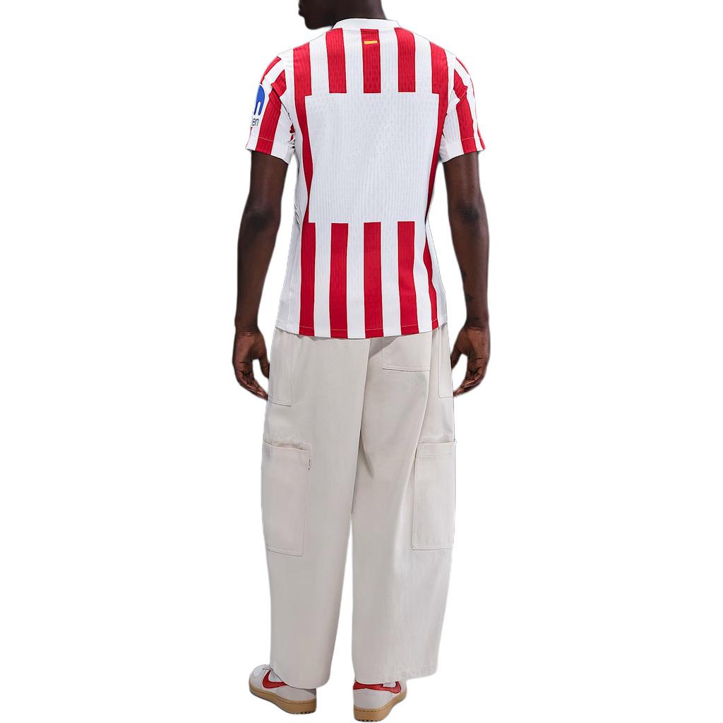 Nike Dri-FIT ADV SS25 Атлетико Мадрид 2025/26 Матчевая Домашняя Логотип Полосатая Футболка с Круглым Вырезом и Коротким Рукавом Мужские Топы HJ4541-614