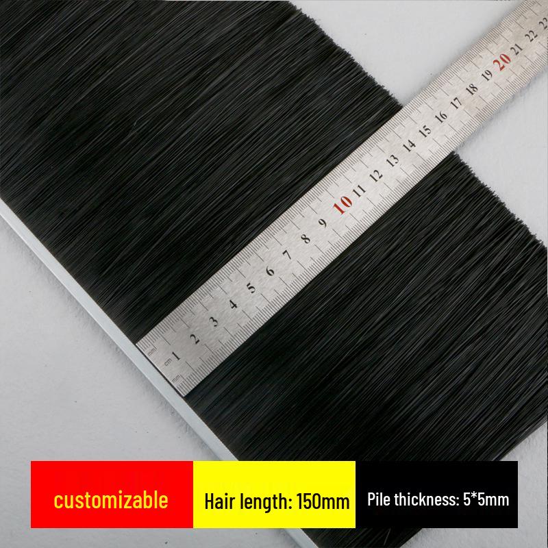 Коричневая специальная щетка с нейлоновой щетиной для пылезащитного уплотнения и вращающихся дверей