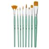 8 Brushes - Round - Flat - Fan - Tracer - Fluid Acrylic - Short Handle - Pébéo