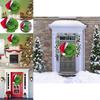 New Grinch Green Monster Plush Christmas Wreath Adorned Festive Holiday Decoration