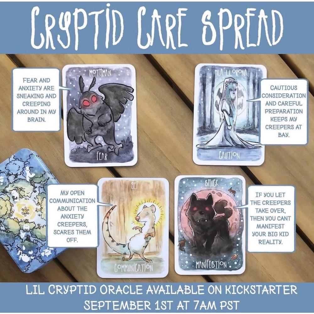 9*6см LiL Cryptid Оракул Карточная Игра 39шт Оракульные Карты