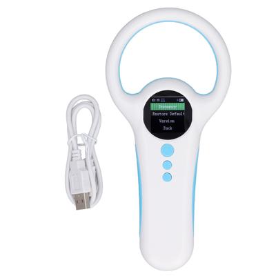 Ручной сканер ID микрочипов домашних животных 134,2 кГц 125 кГц Бесконтактный сканер меток животных USB-подключение для передачи данных