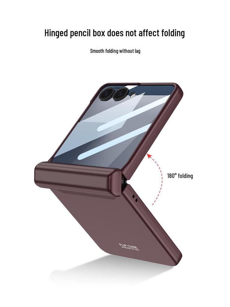 Магнитный чехол Samsung Z Flip7 с держателем для стилуса и защитным корпусом для Flip6