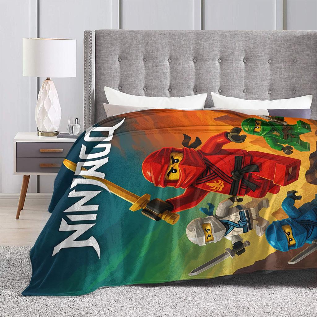 Плед N-Ninjagos Супермягкий Плед-покрывало с принтом Плюшевый Плед для Мальчика Девочки На Открытом Воздухе Фланелевый Покрывало на Кровать Покрывало на Кровать