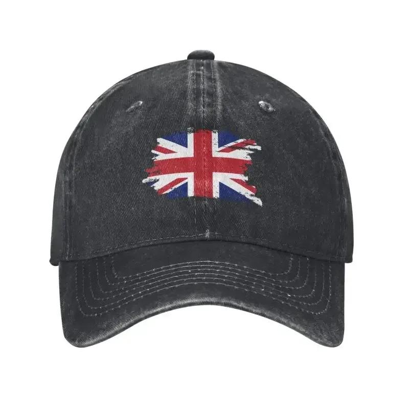UK Flag Baseball Cap Outdoor Women Unisexs Adjustable
