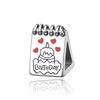 Серебро S925 Модное Сердце DIY Бусины Ювелирные Изделия Подарок на День Рождения Семейная Тема Аксессуары из Бусин