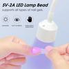 Мини-USB УФ/светодиодная лампа для гелевых ногтей Регулируемая трубка для сушки ногтей Удобная УФ-лампа для украшения ногтей