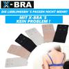 X-BRA Bra Extender Extension 1-2 Hooks Black White Beige [6 Pieces]