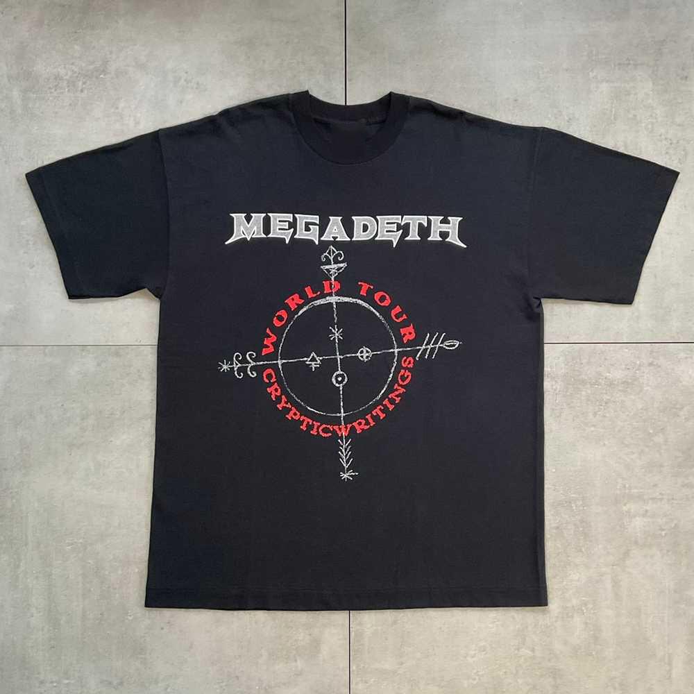 1997 90-е Megadeth Cryptic Writings Мировой Тур Футболка US020 Унисекс Футболка