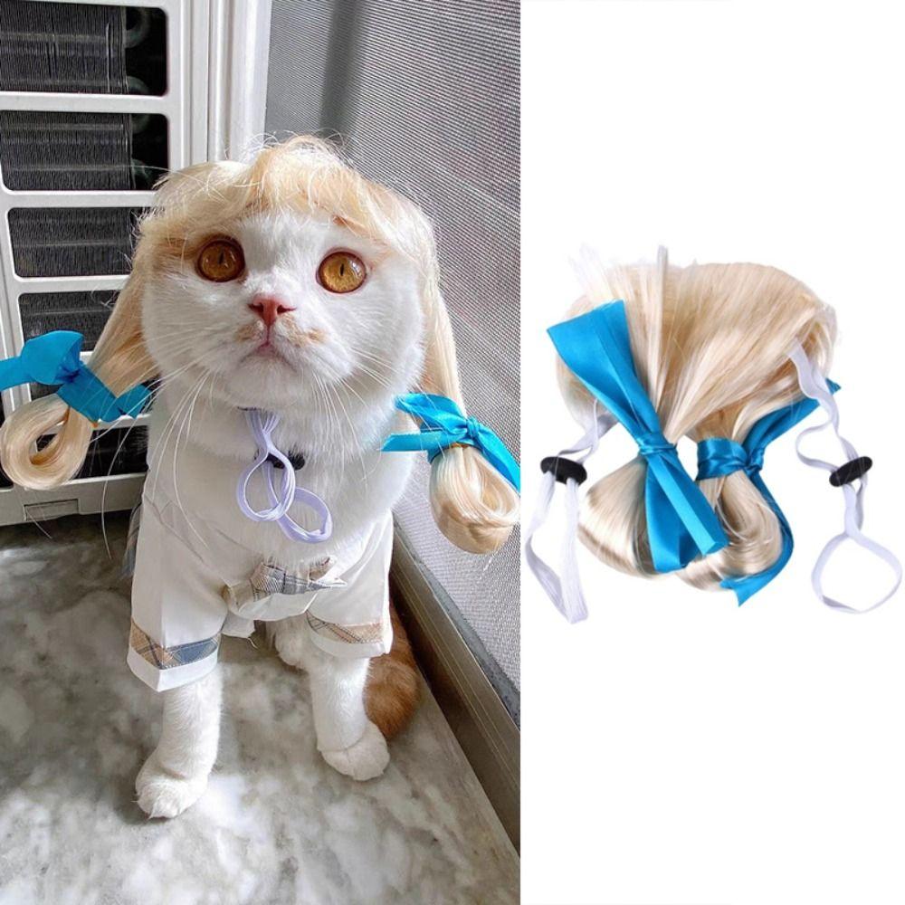 Реквизит для косплея, парики для домашних животных, милые розыгрыши, товары для домашних животных, вечерние товары для собак и кошек, переодевание в волосы, подарок