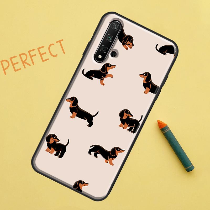 Cute Dachshund Dog Hot Case For Huawei P30 Pro P20 P40 Lite Nova 8i 7i 3i 11i 5T 9 10 SE Y60 Y61 Y70 Y90 P Smart Z