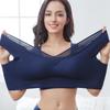 Large Size Women Wireless Sports Shockproof Bra Seamless Gather Sleeping Bra Tank Top Thin Bralette